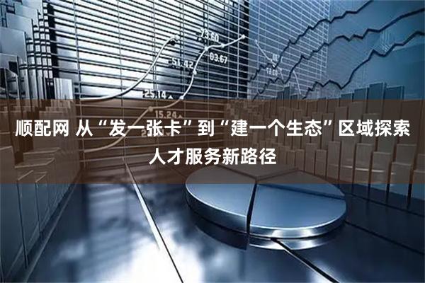 顺配网 从“发一张卡”到“建一个生态”区域探索人才服务新路径